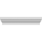 Ekena Millwork 162" Bottom Width x 164 1/2" Top Width x 5 1/2"H x 1 3/4"P Stockton Crosshead CRH06X162ST - alternate 1